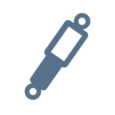 Піктограма амортизатора синього кольору